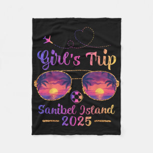 Sanibel Island Florida Sommer Sonnenbrille Mädchen Fleecedecke
