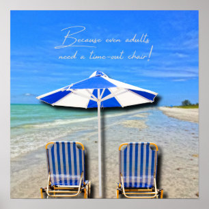 Sanibel Island Florida Strand Erwachsenen-Auszeit- Poster
