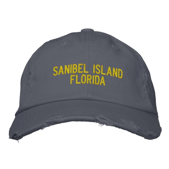 Sanibel Island, Floride Casquette brodé (Devant)