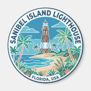 Sanibel Island Leuchtturm USA Florida Magnet