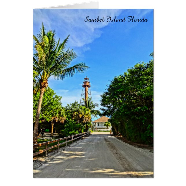 Sanibel Island Lighthouse Florida Gulf Coast Card (Vorne)