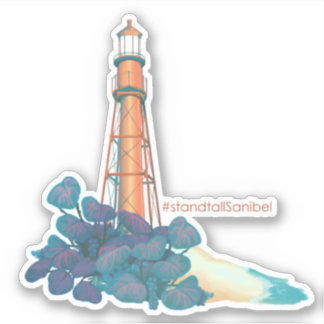 Sanibel Island Lighthouse Florida Wohltätigkeit St Aufkleber