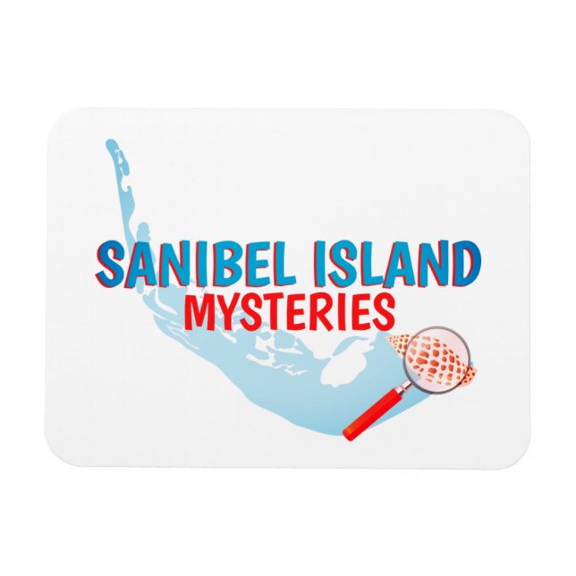 Sanibel Island Mystères Réfrigérateur Magnet (Horizontal)