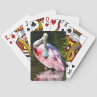 Sanibel Island Roseate Spoonbill Playing Cards