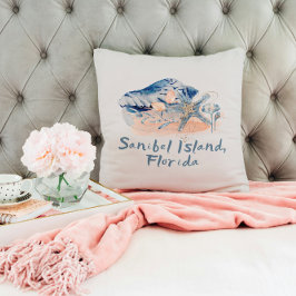 Sanibel Island Seashells Kissen