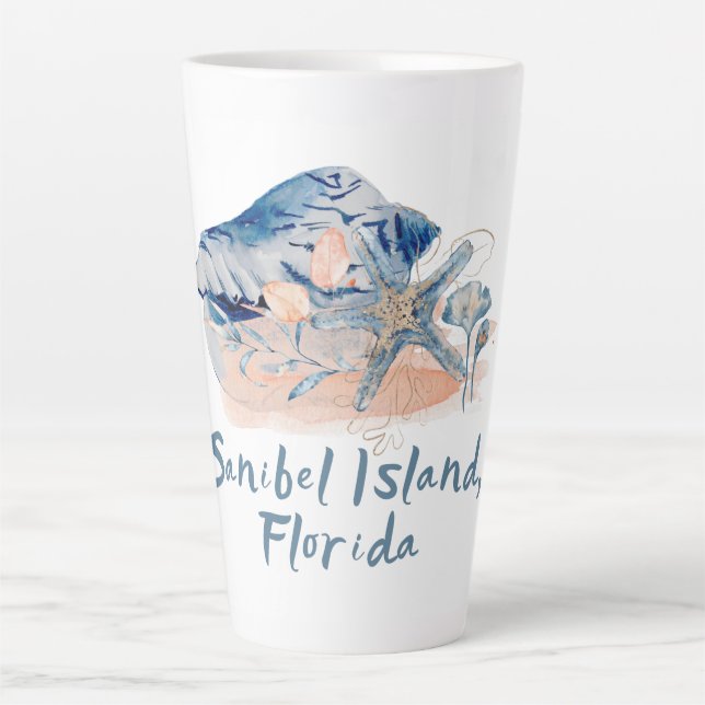 Sanibel Island Seashells Milchtasse (Vorderseite)