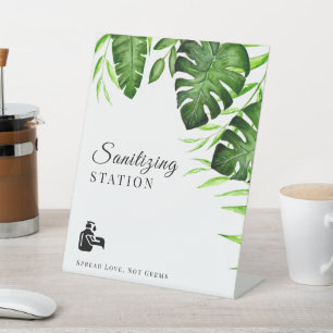 Sanierungsstation Tropical Dschungel Grüne Moderne Sockelschild