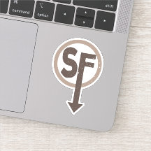 Sanitäre Stürze, Sally-Gesicht-Logo-Aufkleber