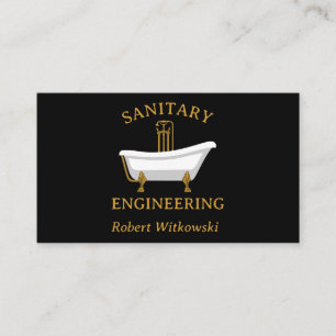 Sanitärtechnik und Klempnergeschäftskarte Visitenkarte