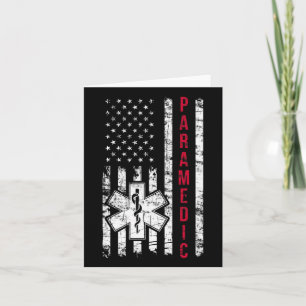 Sanitäter Amerikanische Flagge Unabhängigkeitstag  Karte