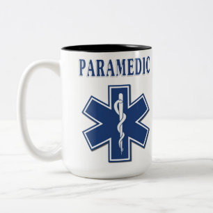 Sanitäter-Stern des Lebens Zweifarbige Tasse