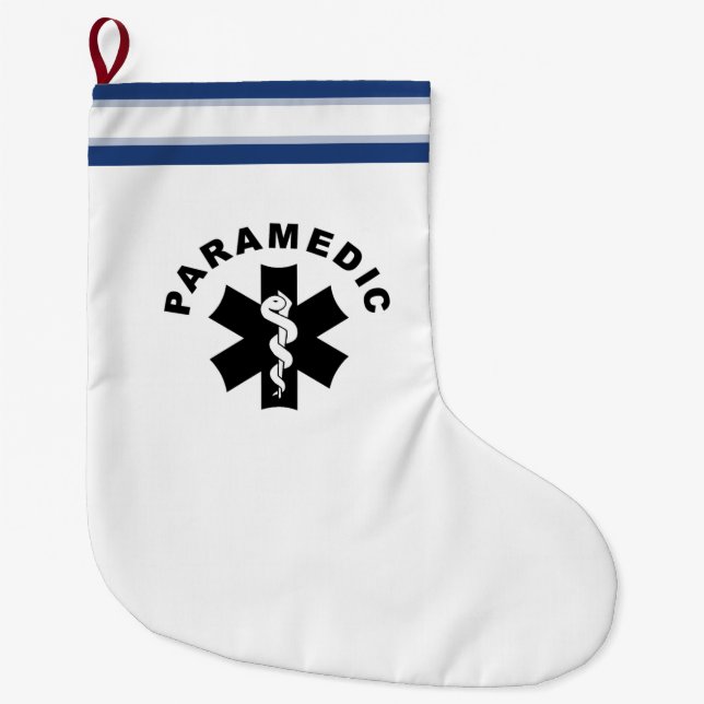 Sanitäter-Thema Großer Weihnachtsstrumpf (Vorderseite)