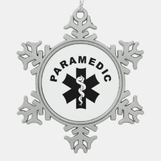 Sanitäter-Thema Schneeflocken Zinn-Ornament