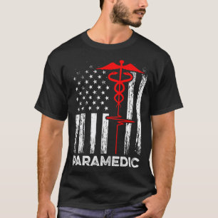 Sanitäter USA-Flagge Arzt Krankenwagen Krankenschw T-Shirt