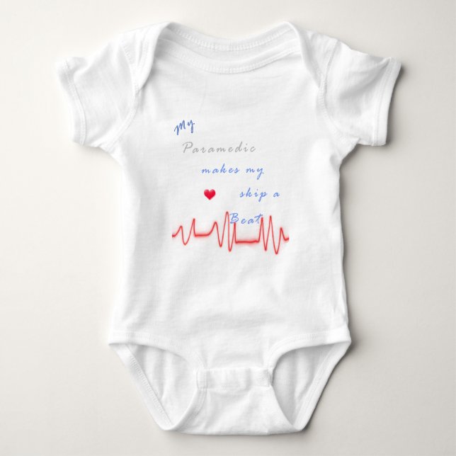 Sanitäterherzschlag Baby Strampler (Vorderseite)