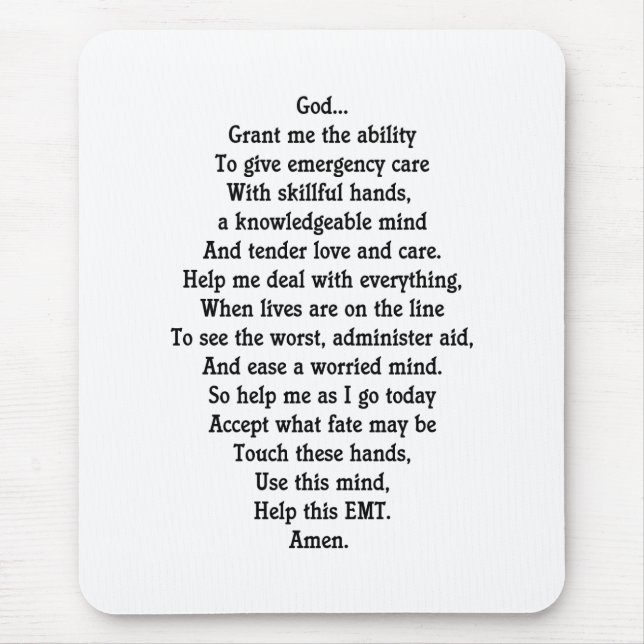 SanitäterMausunterlage Mousepad (Vorne)