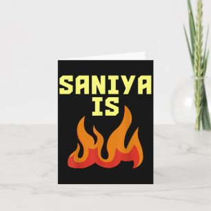 Saniya ist Feuer Karte