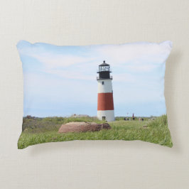Sankaty Head Lighthouse MA Accent Pillow Dekokissen
