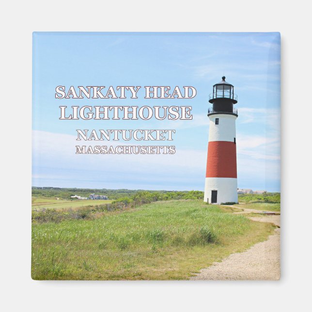 Sankaty Head Lighthouse, Nantucket MA Magnet (Vorne)