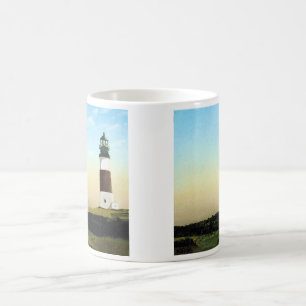 Sankaty Head Nantucket Leuchtturm-Gemälde Kaffeetasse