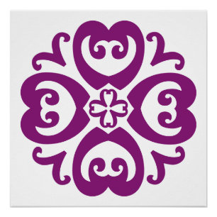 Sankofa Adinkra Mandala - Afrikanisches Erbe Poster
