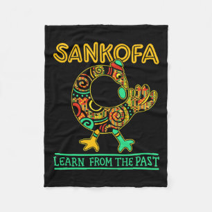 Sankofa African Bird Black History Monat Juni Fleecedecke