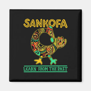 Sankofa Afrikanischer Vogel Schwarzer Geschichtsmo Magnet