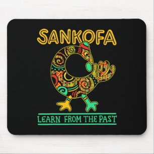 Sankofa Afrikanischer Vogel Schwarzer Geschichtsmo Mousepad