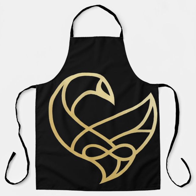 Sankofa Aufstieg Sankofa Vogel Schürze (Vorderseite)