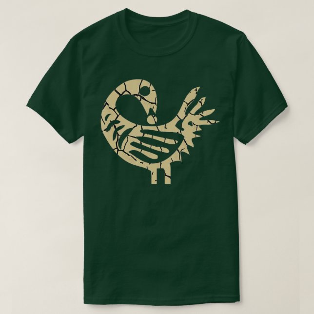 Sankofa Bird African Bird Simple Pattern Juneteent T-Shirt (Design vorne)