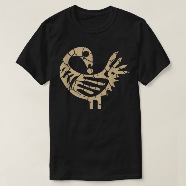Sankofa Bird African Bird Simple Pattern Juneteent T-Shirt (Design vorne)