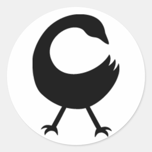 Sankofa Round Sticker (Vorderseite)