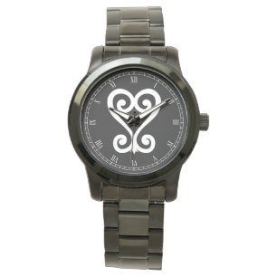 Sankofa Rückkehr und erhält ihm - Adinkra Symb Armbanduhr