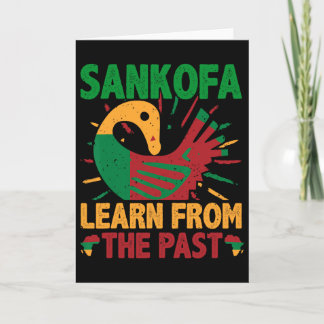Sankofa Symbol And Adinkra Ghana For Black History Karte