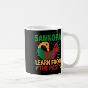 Sankofa-Symbol und Adinkra Ghana für die schwarze Kaffeetasse