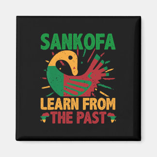 Sankofa-Symbol und Adinkra Ghana für die schwarze  Magnet