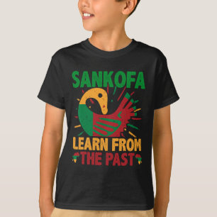 Sankofa-Symbol und Adinkra Ghana für die schwarze  T-Shirt