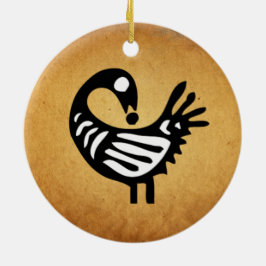 Sankofa Verzierung Keramikornament