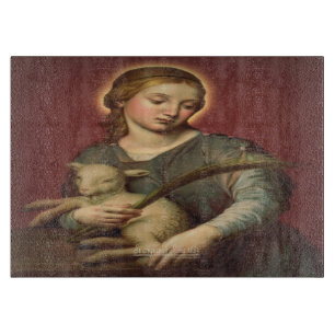 Sankt Agnes von Rom Schneidebrett
