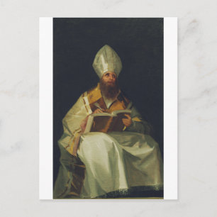Sankt Ambrosius von Francisco de Goya Postkarte