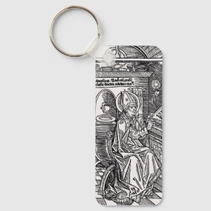 Sankt Ambrosius von Mailand Schlüsselanhänger