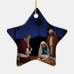 Sankt an der Geburt Christissternverzierung Keramik Ornament