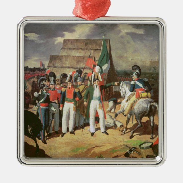 Sankt Anna fordert die spanischen Truppen heraus Silbernes Ornament (Vorne)