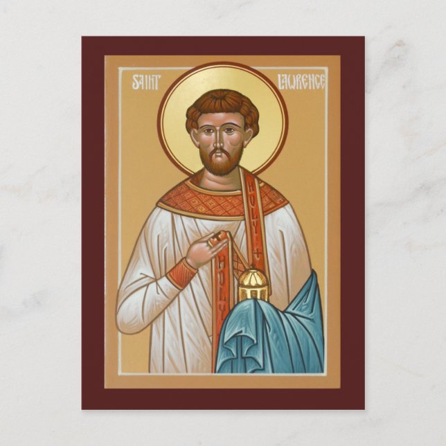 Sankt-Anwältin-Gebetskarte Postkarte (Vorderseite)