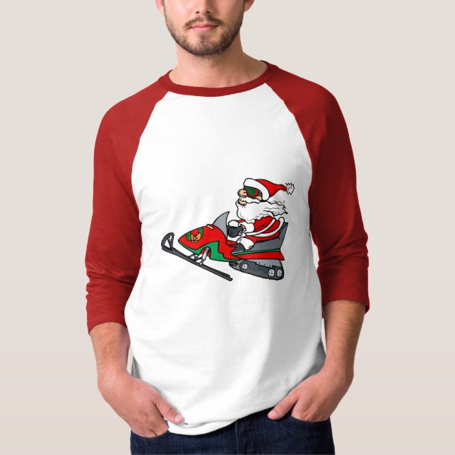 Sankt auf Snowmobile T-Shirt (Vorderseite)