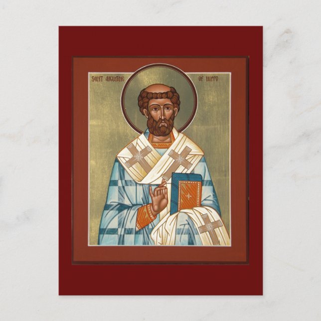 Sankt Augustine-Gebetskarte Hippo Postkarte (Vorderseite)