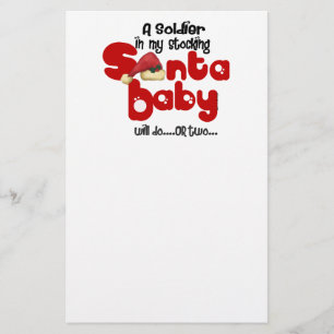 SANKT-BABY, das ein Soldat tut Briefpapier