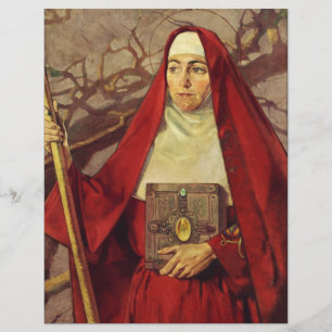 Sankt Brigida von Kildare keltische Flamme Sakrale Flyer