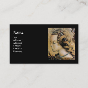 Sankt Catherine von Alexandria Monogramm schwarzes Visitenkarte