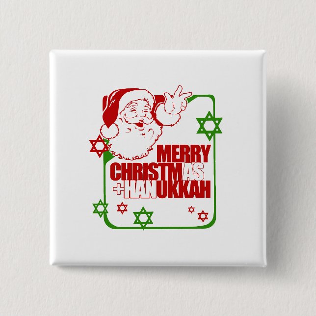 Sankt Christmukkah Button (Vorderseite)